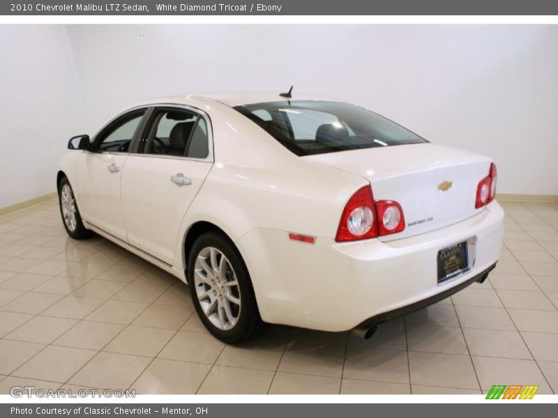White Diamond Tricoat / Ebony 2010 Chevrolet Malibu LTZ Sedan