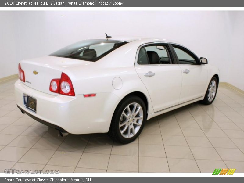 White Diamond Tricoat / Ebony 2010 Chevrolet Malibu LTZ Sedan