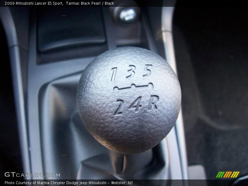 Tarmac Black Pearl / Black 2009 Mitsubishi Lancer ES Sport