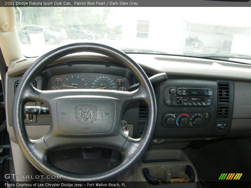 Patriot Blue Pearl / Dark Slate Gray 2001 Dodge Dakota Sport Club Cab