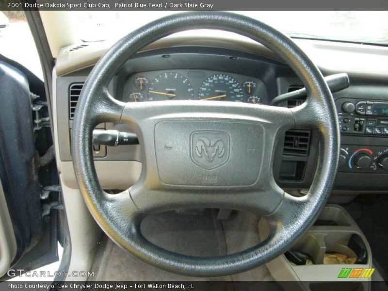 Patriot Blue Pearl / Dark Slate Gray 2001 Dodge Dakota Sport Club Cab