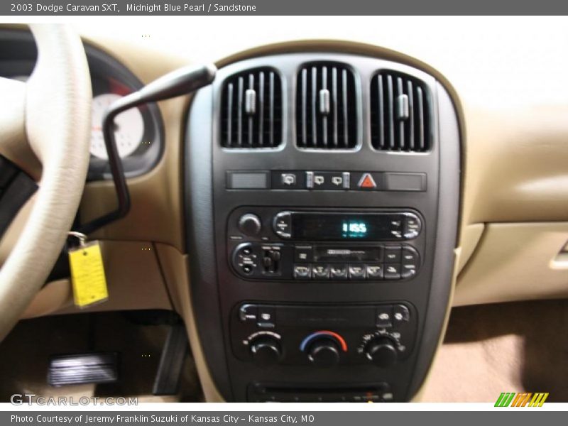 Midnight Blue Pearl / Sandstone 2003 Dodge Caravan SXT