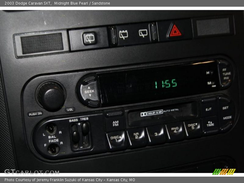 Midnight Blue Pearl / Sandstone 2003 Dodge Caravan SXT
