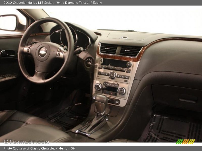 White Diamond Tricoat / Ebony 2010 Chevrolet Malibu LTZ Sedan