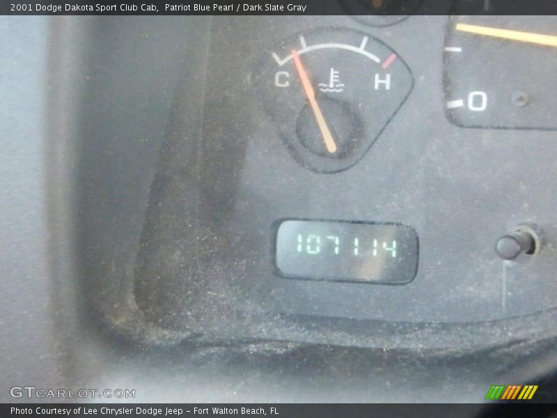 Patriot Blue Pearl / Dark Slate Gray 2001 Dodge Dakota Sport Club Cab