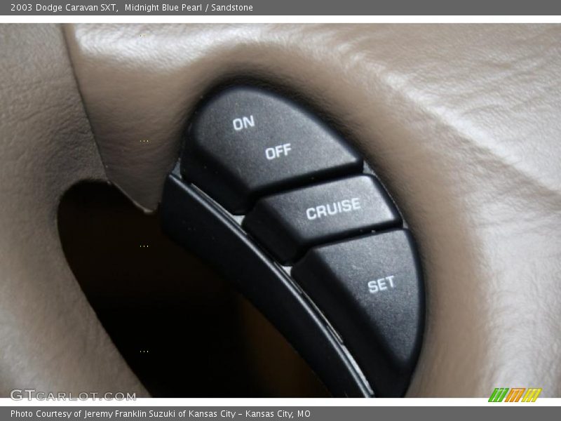 Midnight Blue Pearl / Sandstone 2003 Dodge Caravan SXT