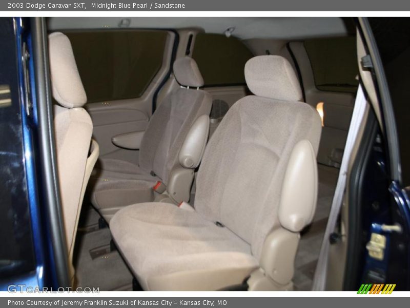 Midnight Blue Pearl / Sandstone 2003 Dodge Caravan SXT
