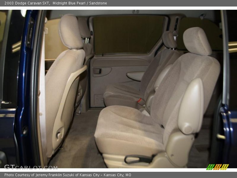 Midnight Blue Pearl / Sandstone 2003 Dodge Caravan SXT