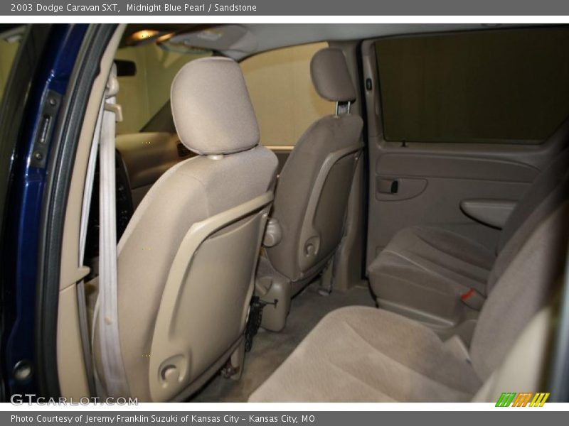 Midnight Blue Pearl / Sandstone 2003 Dodge Caravan SXT
