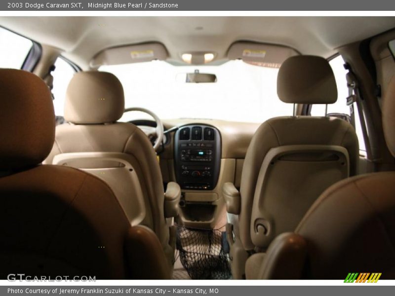 Midnight Blue Pearl / Sandstone 2003 Dodge Caravan SXT