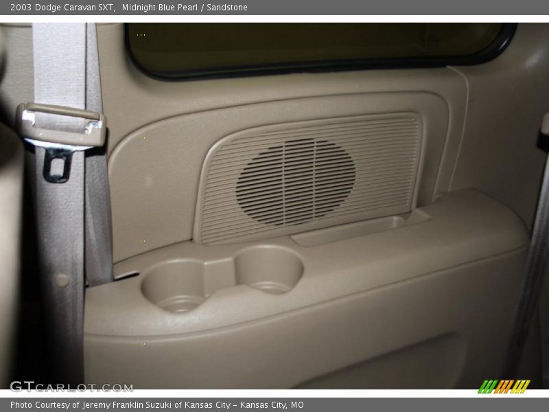 Midnight Blue Pearl / Sandstone 2003 Dodge Caravan SXT