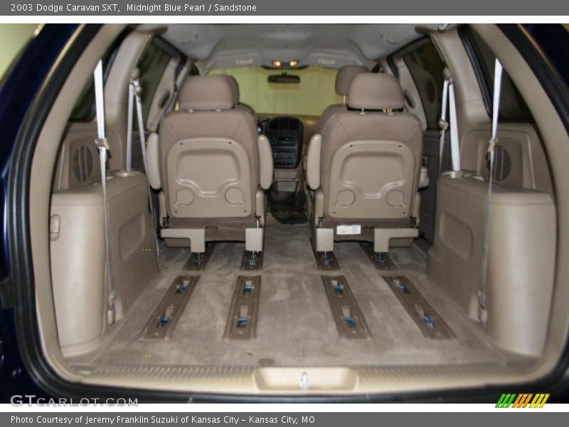 Midnight Blue Pearl / Sandstone 2003 Dodge Caravan SXT
