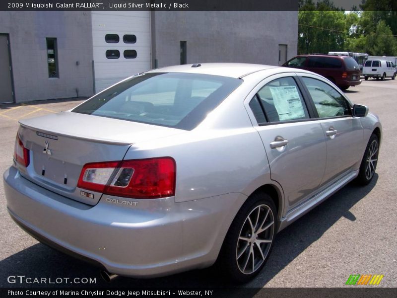 Liquid Silver Metallic / Black 2009 Mitsubishi Galant RALLIART