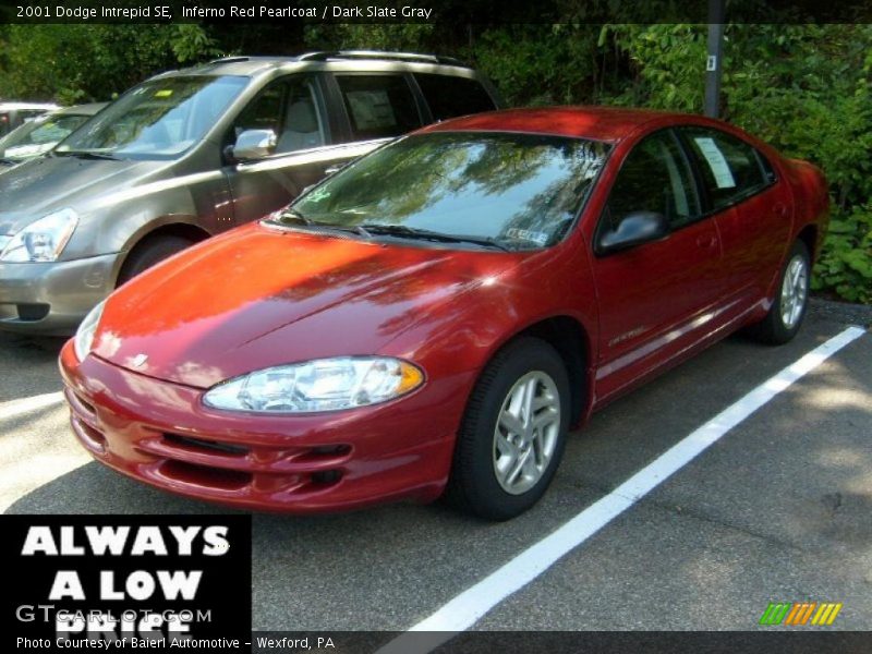 Inferno Red Pearlcoat / Dark Slate Gray 2001 Dodge Intrepid SE