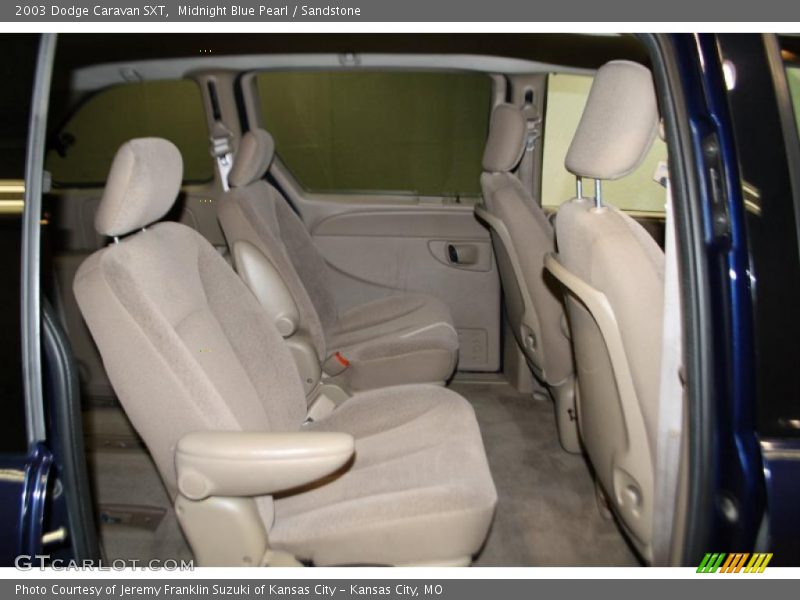 Midnight Blue Pearl / Sandstone 2003 Dodge Caravan SXT