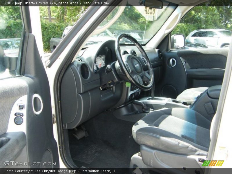 Stone White / Dark Slate Gray 2002 Jeep Liberty Limited 4x4