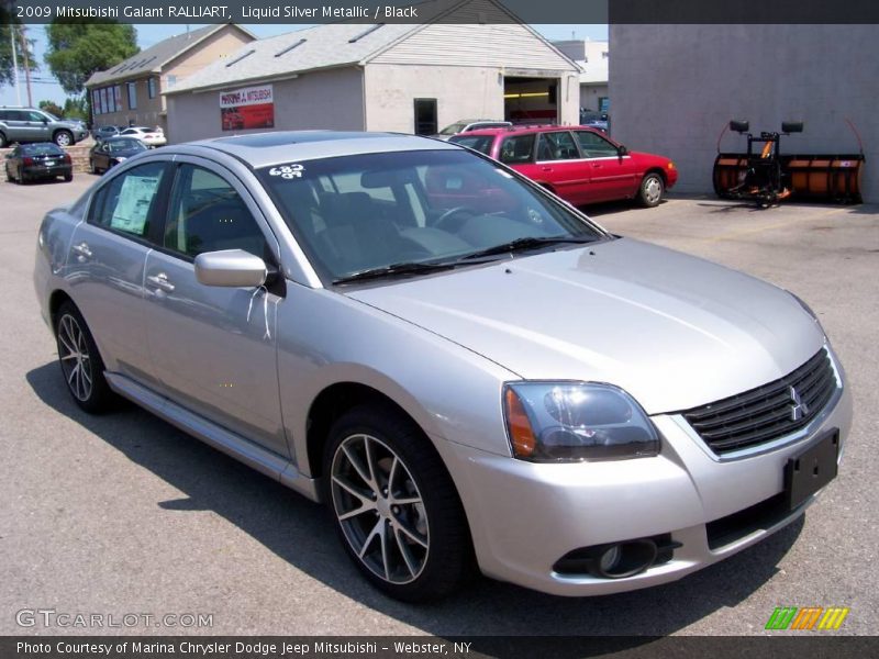 Liquid Silver Metallic / Black 2009 Mitsubishi Galant RALLIART