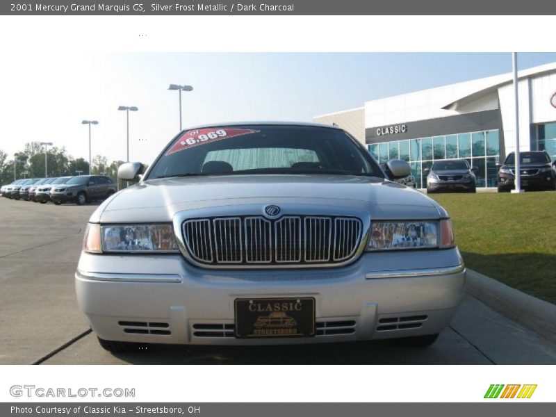 Silver Frost Metallic / Dark Charcoal 2001 Mercury Grand Marquis GS