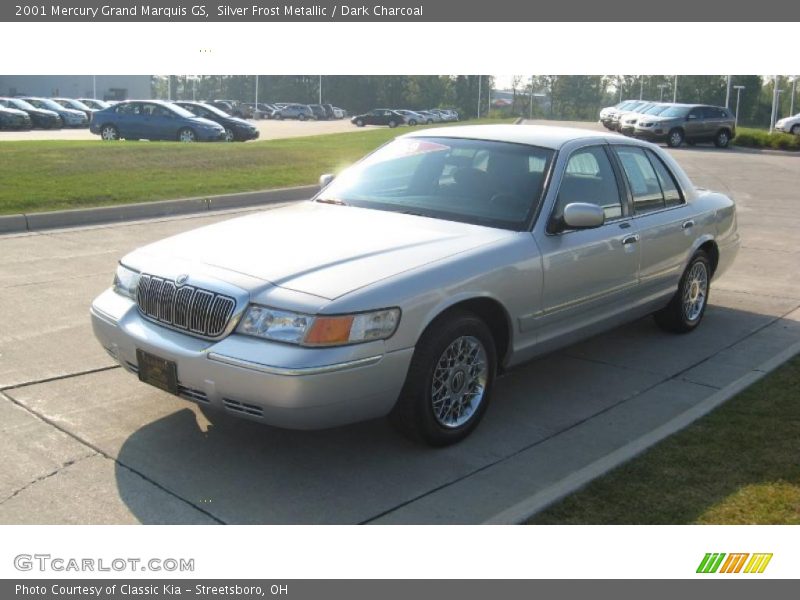 Silver Frost Metallic / Dark Charcoal 2001 Mercury Grand Marquis GS