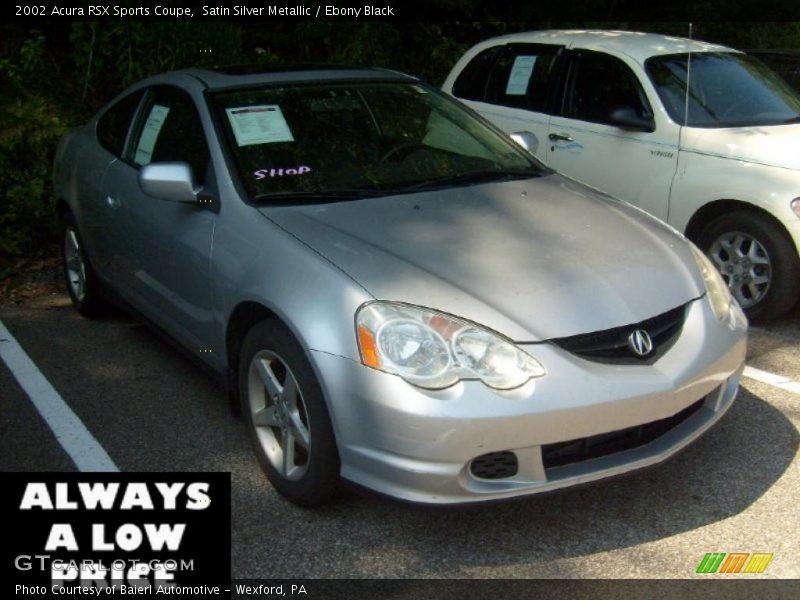 Satin Silver Metallic / Ebony Black 2002 Acura RSX Sports Coupe