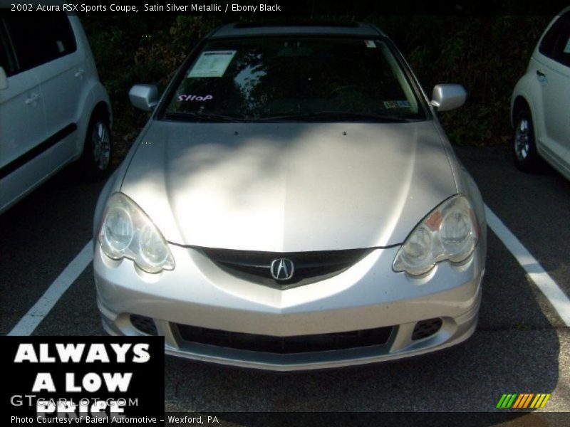 Satin Silver Metallic / Ebony Black 2002 Acura RSX Sports Coupe