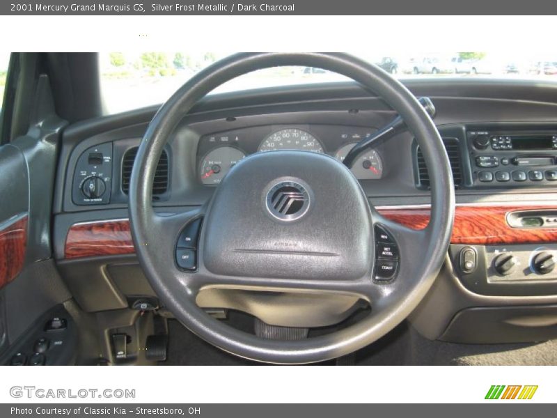 Silver Frost Metallic / Dark Charcoal 2001 Mercury Grand Marquis GS