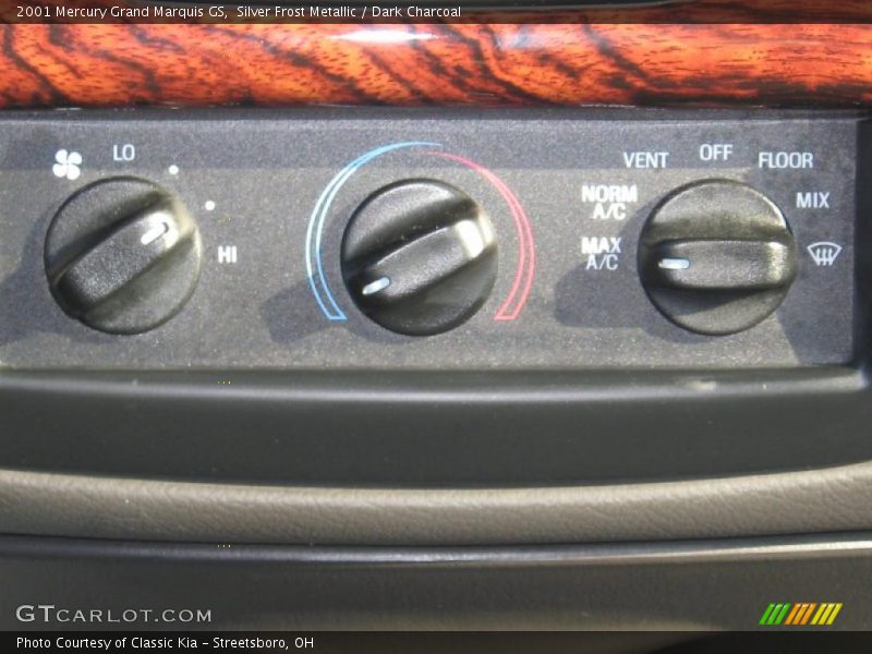 Silver Frost Metallic / Dark Charcoal 2001 Mercury Grand Marquis GS