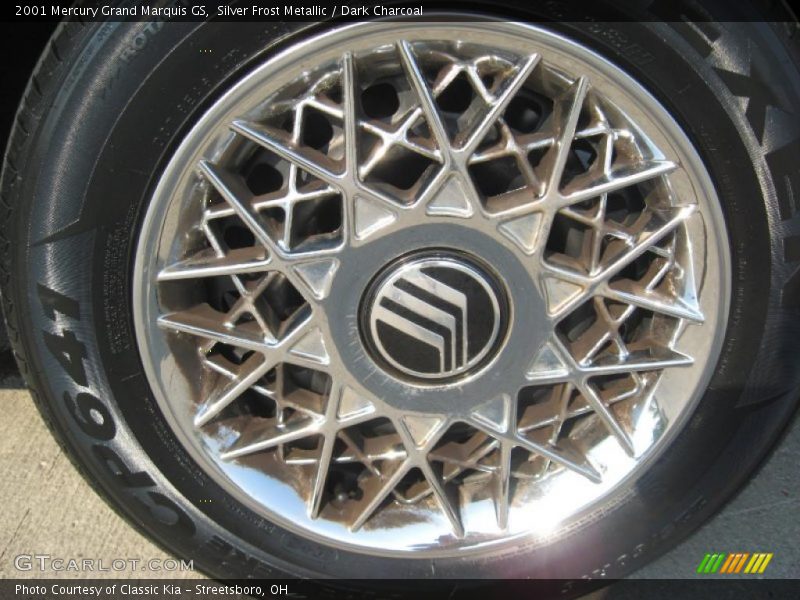Silver Frost Metallic / Dark Charcoal 2001 Mercury Grand Marquis GS