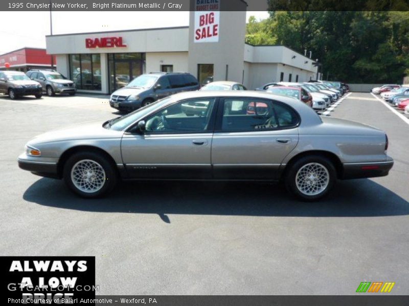 Bright Platinum Metallic / Gray 1995 Chrysler New Yorker