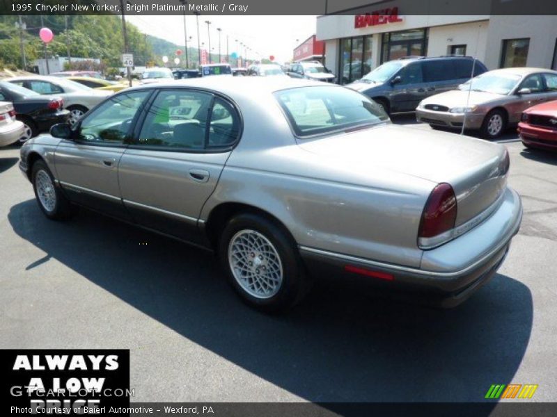 Bright Platinum Metallic / Gray 1995 Chrysler New Yorker