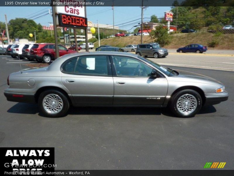 Bright Platinum Metallic / Gray 1995 Chrysler New Yorker