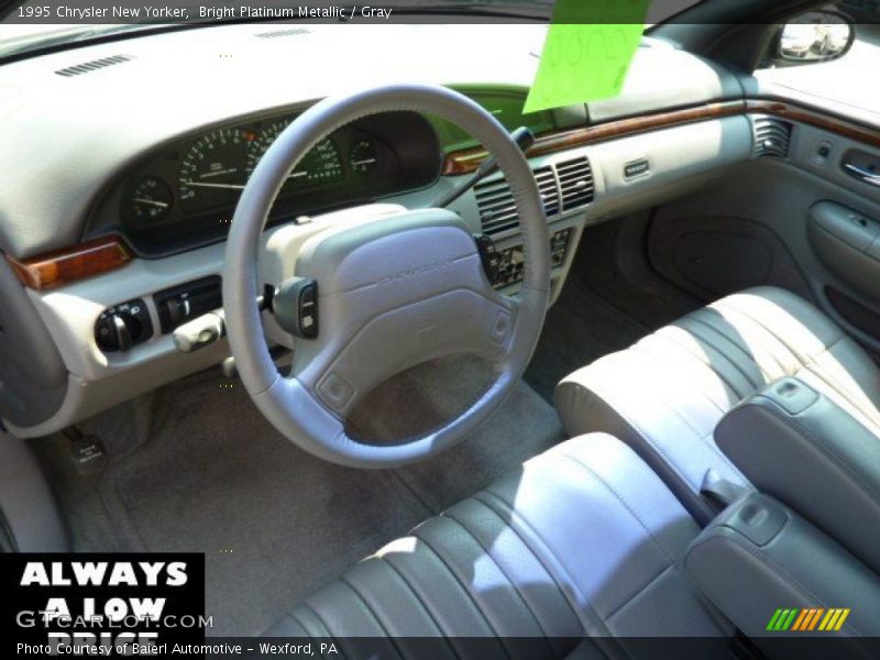 Bright Platinum Metallic / Gray 1995 Chrysler New Yorker