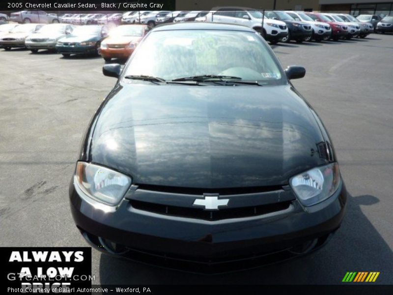 Black / Graphite Gray 2005 Chevrolet Cavalier Sedan