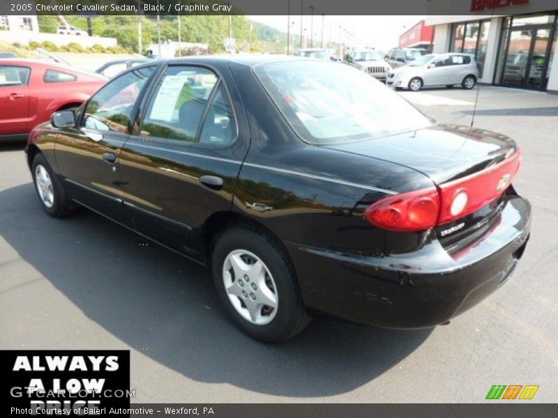 Black / Graphite Gray 2005 Chevrolet Cavalier Sedan