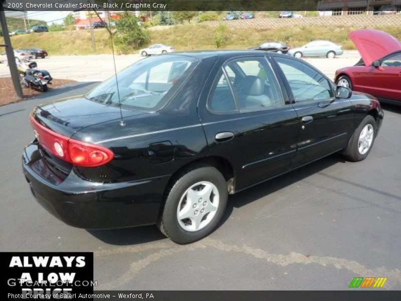 Black / Graphite Gray 2005 Chevrolet Cavalier Sedan