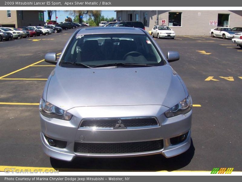 Apex Silver Metallic / Black 2009 Mitsubishi Lancer ES Sport