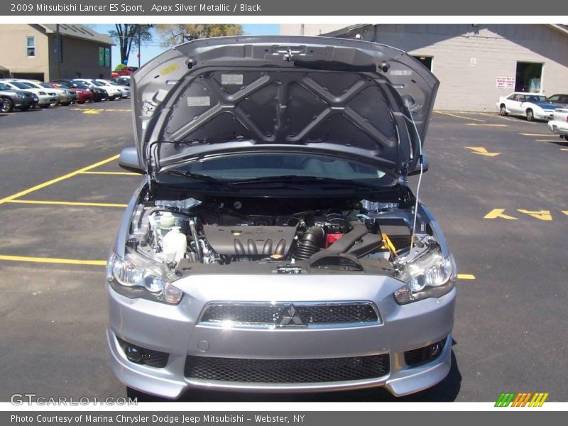 Apex Silver Metallic / Black 2009 Mitsubishi Lancer ES Sport