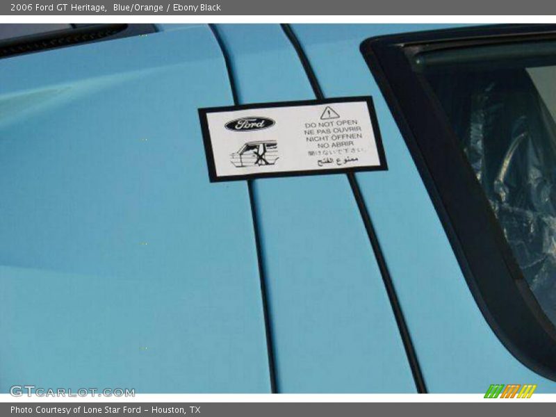 Blue/Orange / Ebony Black 2006 Ford GT Heritage
