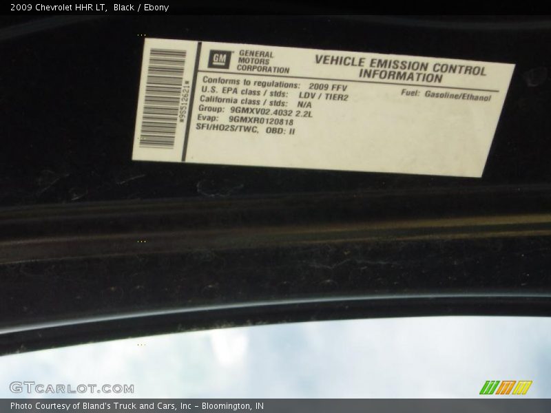 Black / Ebony 2009 Chevrolet HHR LT