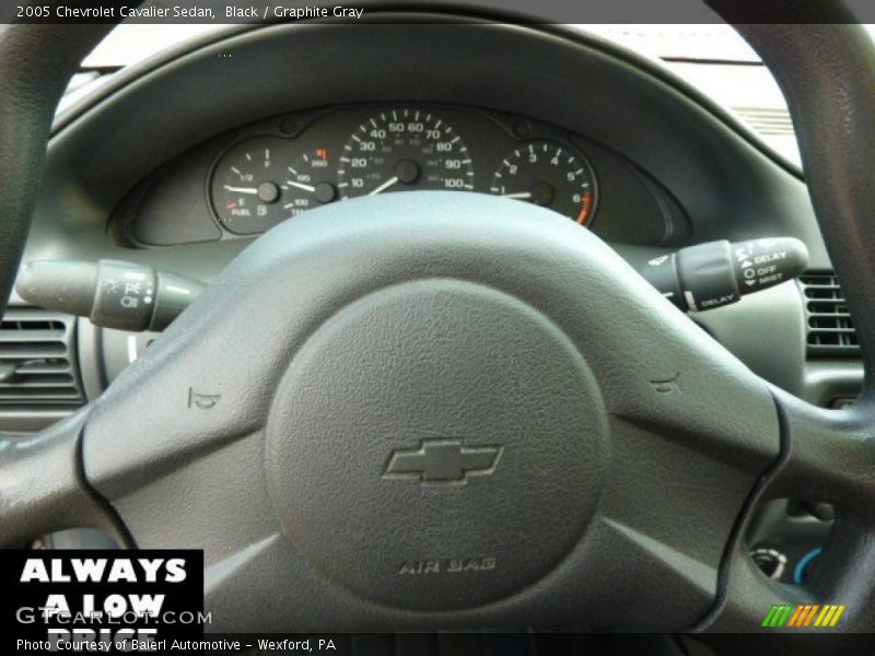 Black / Graphite Gray 2005 Chevrolet Cavalier Sedan