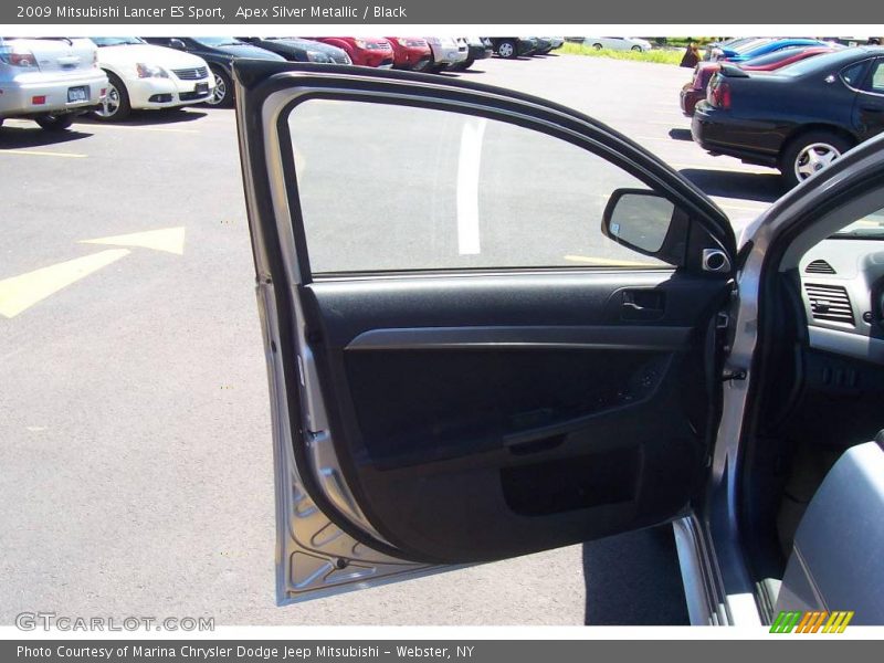 Apex Silver Metallic / Black 2009 Mitsubishi Lancer ES Sport