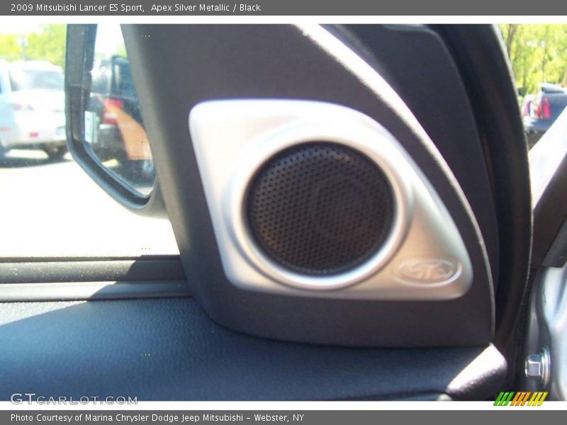 Apex Silver Metallic / Black 2009 Mitsubishi Lancer ES Sport