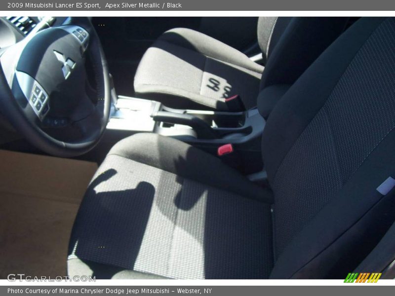Apex Silver Metallic / Black 2009 Mitsubishi Lancer ES Sport