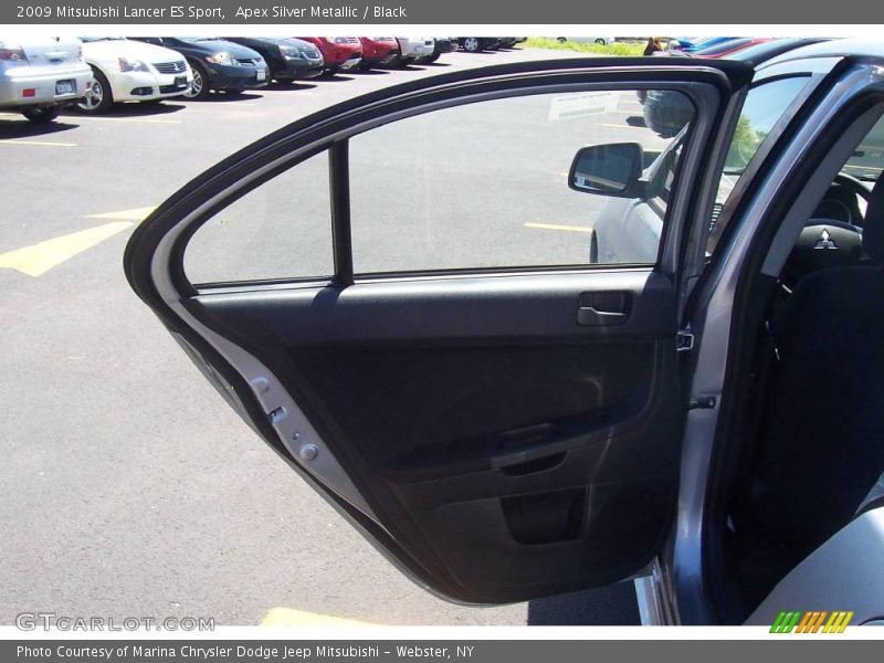 Apex Silver Metallic / Black 2009 Mitsubishi Lancer ES Sport