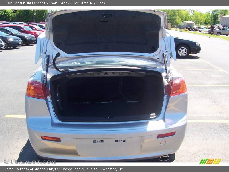 Apex Silver Metallic / Black 2009 Mitsubishi Lancer ES Sport