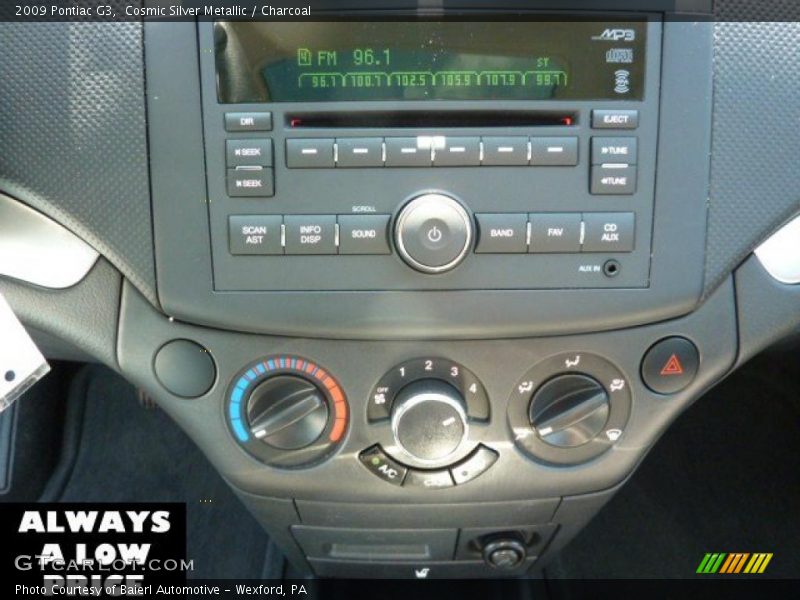 Cosmic Silver Metallic / Charcoal 2009 Pontiac G3