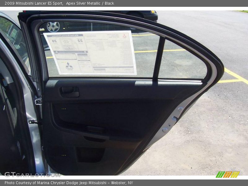 Apex Silver Metallic / Black 2009 Mitsubishi Lancer ES Sport