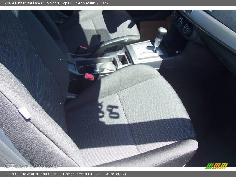 Apex Silver Metallic / Black 2009 Mitsubishi Lancer ES Sport