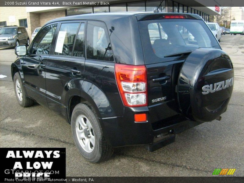 Black Pearl Metallic / Black 2008 Suzuki Grand Vitara 4x4