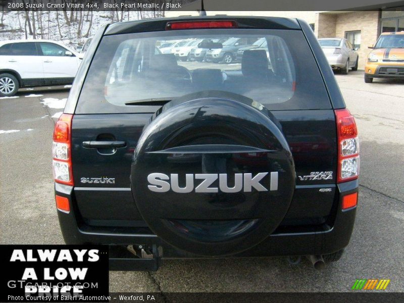 Black Pearl Metallic / Black 2008 Suzuki Grand Vitara 4x4